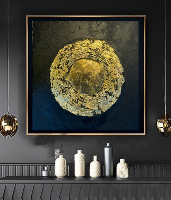 Texture Art painting Size - 24”x24” handmade